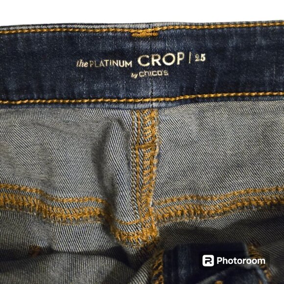 The‎ Platinum Crop by Chico's 2.5 Denim Pant - Picture 2 of 7